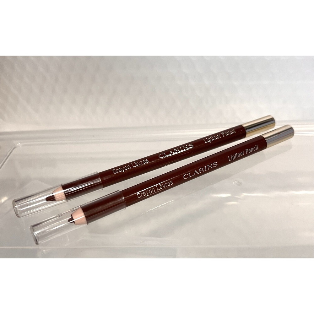 Clarins Lot 2x Lipliner Pencil 04 Nude Mocha 1.2g 0.04 oz. New FULL SIZE